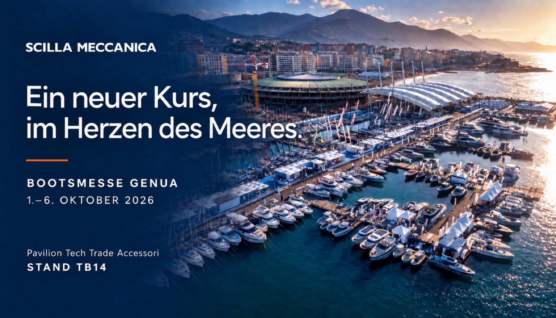 Scilla Meccanica at the Genoa Boat Show 2026 — Stand TB14