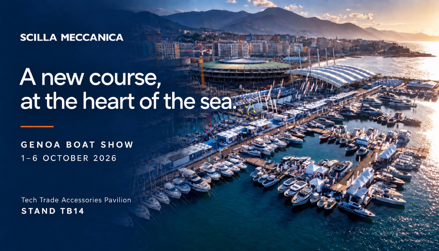 Scilla Meccanica at the Genoa Boat Show 2026 — Stand TB14